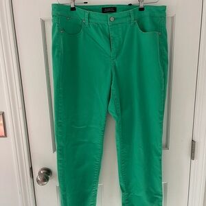 Talbots Women's Green Jeans 14